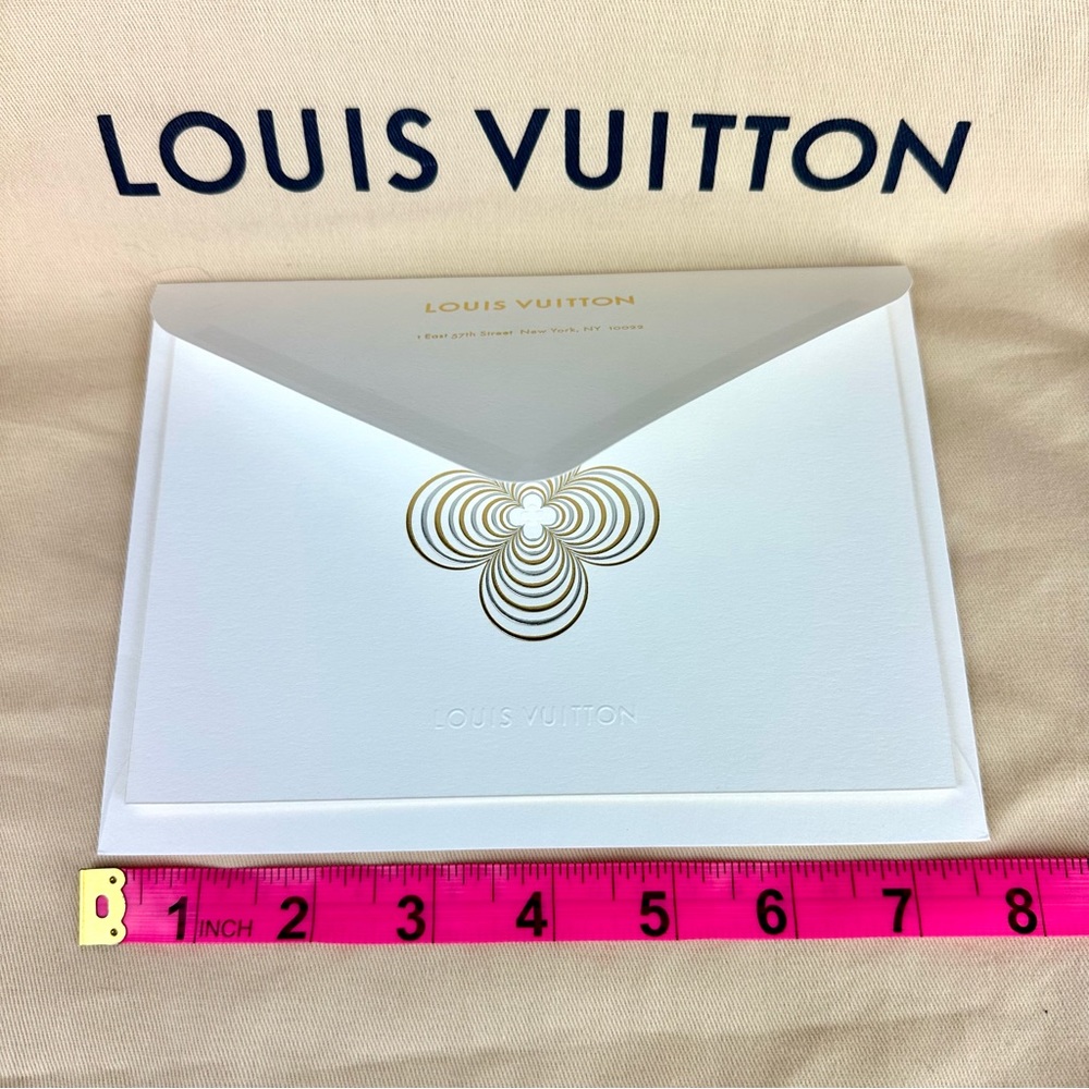Louis Vuitton GORGEOUS Season’s Greetings large holiday card and envelope - Picture 6 of 7